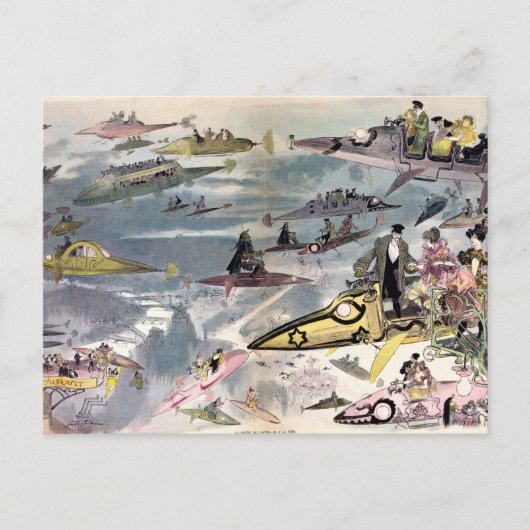 2000年のオペラの夜、アルバート·ロビダ·ポスト ポストカード (正面)