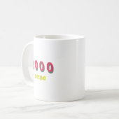 2000年の年間トップソング コーヒーマグカップ (正面左)