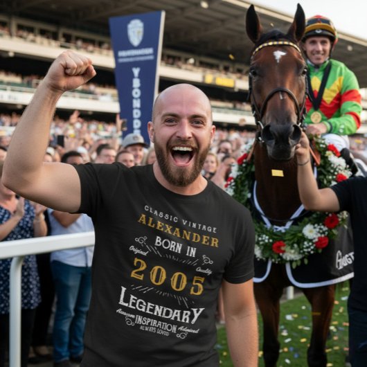 2000年の生まれ21歳の誕生日パーソナライズされた Tシャツ