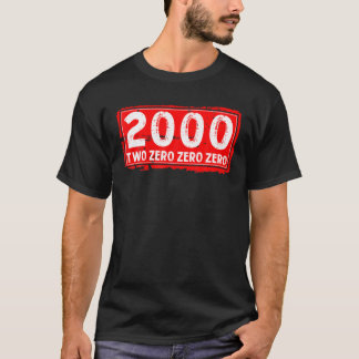 2000年の誕生男性へと女性素晴らしは Tシャツ
