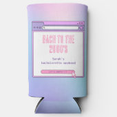 2000年のY2Kバチェロレッテへのバッハパーソナライズされた スリム缶クーラー (正面)