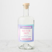 2000年のY2Kバチェロレッテへのバッハパーソナライズされた リキュールボトルラベル (正面)