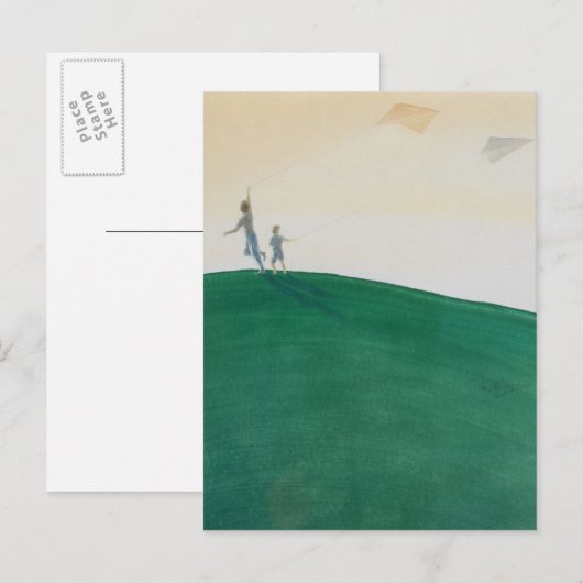 2000年を飛ばす凧 ポストカード (正面/裏面)