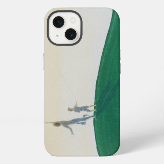 2000年を飛ばす凧 iPhoneケース (裏面)