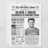 2000年カスタム新聞誕生日カードのトレンド シーズンカード (正面)