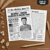 2000年カスタム新聞誕生日カードのトレンド シーズンカード