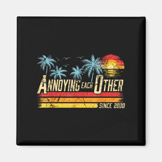 2000年カップルSinc以来、お互いに迷惑結婚したする マグネット (正面)