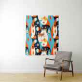 2000年モダン半の猫の抽象芸術 タペストリー (インサイチュ)