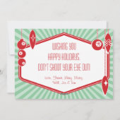 2000年モダン半の2面の休日のフォトカード シーズンカード (裏面)