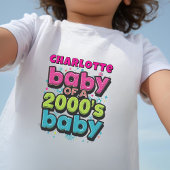 2000年代のベビーToddler Tパーソナライズされたシャツのベビー トドラーTシャツ
