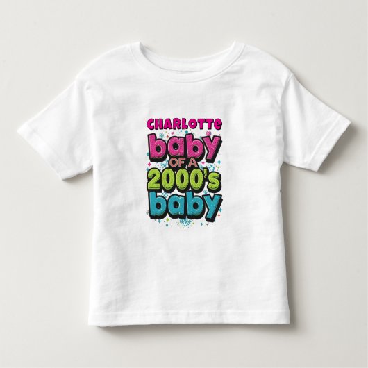 2000年代のベビーToddler Tパーソナライズされたシャツのベビー トドラーTシャツ (正面)