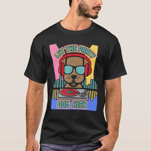 2000年代の衣装ミレニアム2000パーティー犬の子犬 Tシャツ (正面)