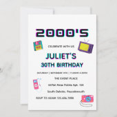 2000年代ソイレパーティー空白の30歳の誕生日 招待状 (正面)