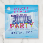 2000年代パーティーのテーマギフトタグ フェイバータグ (正面)