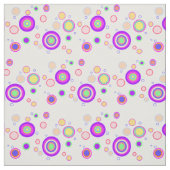 2000年代初めの円カラフルの幾何パターン ファブリック (見本)