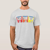 2000年代初頭のレトロメディアフロッピーディスク Tシャツ (正面)