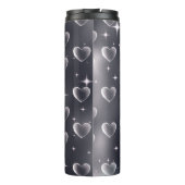 2000年代初頭の白黒ハート古美術 タンブラー (裏面)