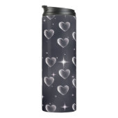 2000年代初頭の白黒ハート古美術 タンブラー (回転右)