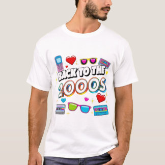 2000年代復古デザイン ビンテージ テーマパーティー Tシャツ