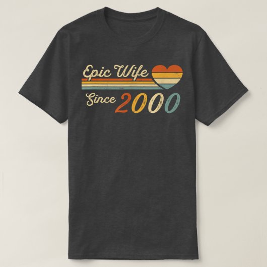 2000年以来のエピック妻22周年結婚22 Tシャツ (デザイン正面)