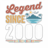 2000年以来の凡例誕生日レトロヴィンテージ シール (正面)