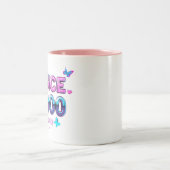 2000年以来 – Y2Kレトロ美学タイポグラフィデザイン ツートーンマグカップ (中央)