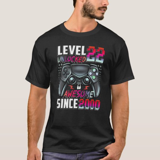 2000年以降のレ素晴らしベル22のロック解除22誕生日 Tシャツ (正面)