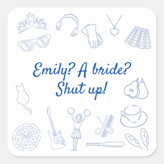 2000年初頭の映画プリンセスバチェロレッテ カスタム スクエアシール (正面)