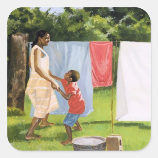 2000年午後の休憩 スクエアシール (正面)