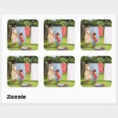 2000年午後の休憩 スクエアシール (シート)