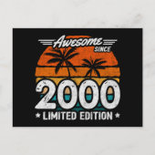 2000年生まれ限定復刻版かっこいい 2000年からずっとかっこいい ポストカード (正面)