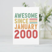 2000年生まれ20周年ヴィンテージギフト カード (スタンド正面)
