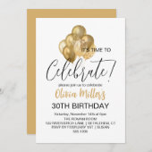 2000年祝の金ゴールドパーティー 招待状 (正面/裏面)