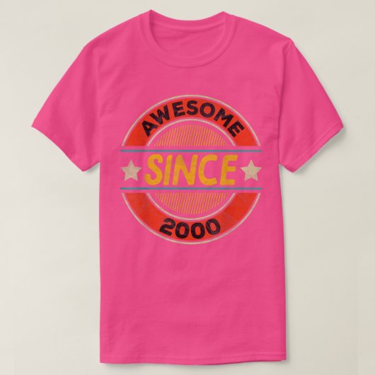 2000年素晴らし以生まれ後22誕生日Tw Tシャツ (デザイン正面)