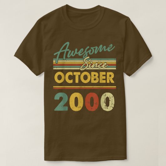 2000年10月22おもしろい日素晴らしから22歳 Tシャツ (デザイン正面)
