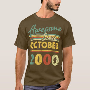 2000年10月22おもしろい日素晴らしから22歳 Tシャツ