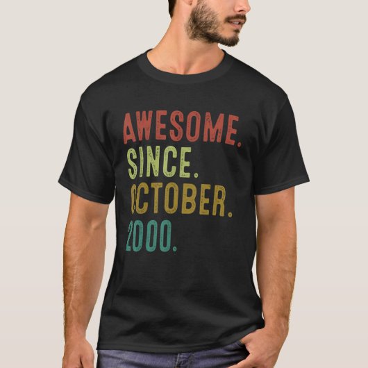 2000年10月22素晴らし日誕生22歳 Tシャツ (正面)