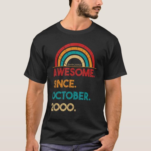 2000年10月22素晴らし日誕生22歳 Tシャツ (正面)