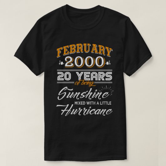 2000年2月20結婚周年記念品 Tシャツ (デザイン正面)