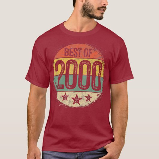 2000年20最高の年20誕生日ギフトの円レトロ Tシャツ (正面)
