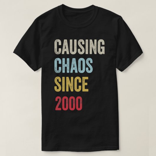 2000年21歳誕生日21期以来の混乱 Tシャツ (デザイン正面)