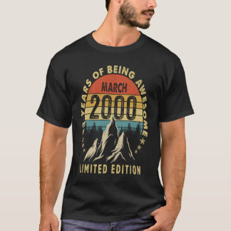 2000年3素晴らし月23日誕生日23歳 Tシャツ