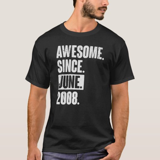 2000年6月以来14歳素晴らし14誕生日 Tシャツ (正面)