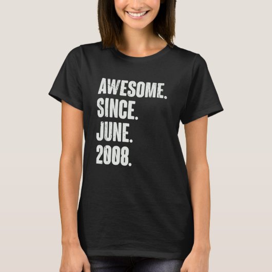 2000年6月以来14歳素晴らし14誕生日 Tシャツ (正面)
