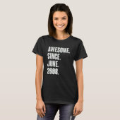 2000年6月以来14歳素晴らし14誕生日 Tシャツ (正面フル)