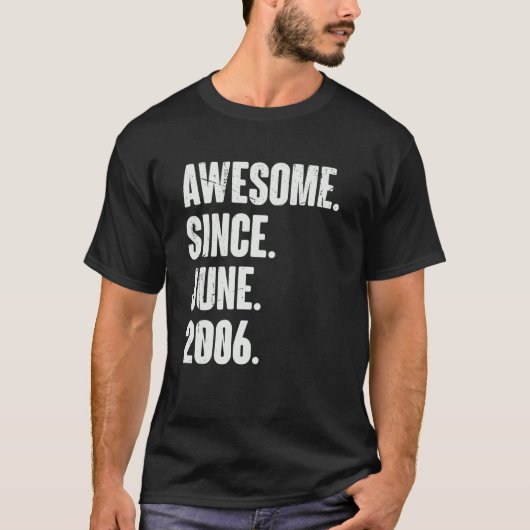 2000年6月以来16歳素晴らし16誕生日 Tシャツ (正面)