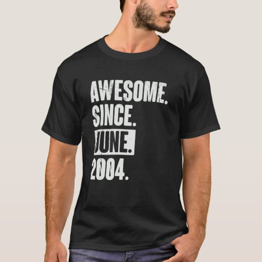 2000年6月以来18歳素晴らし18誕生日 Tシャツ (正面)