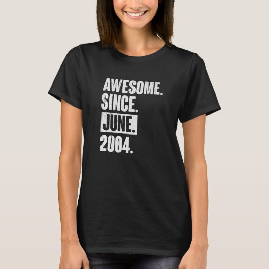 2000年6月以来18歳素晴らし18誕生日 Tシャツ (正面)