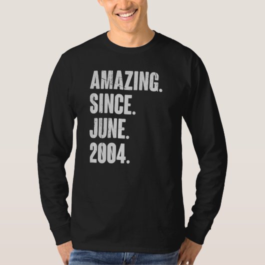 2000年6月以来18歳18誕生日驚くべき Tシャツ (正面)