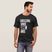 2000年6月以来19歳19誕生日驚くべき Tシャツ (正面フル)